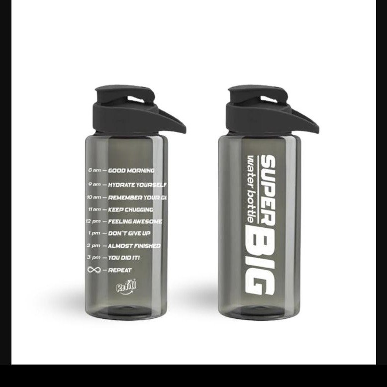 Botella Big Dakar Motivacional 1100 ML Negro 6547