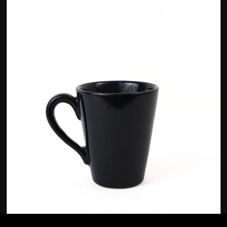 Taza Conica Negra Liso