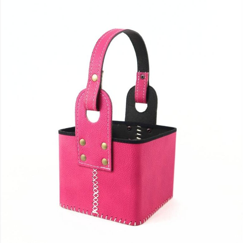 Canasta Cuerina Premium Fucsia | Rgb
