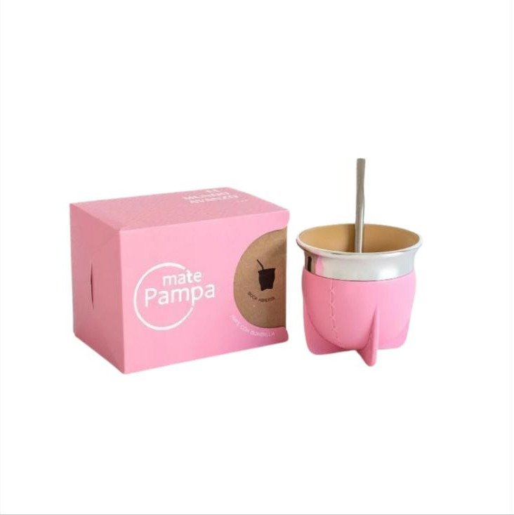 Mate Pampa Tradicional Rosa Ba