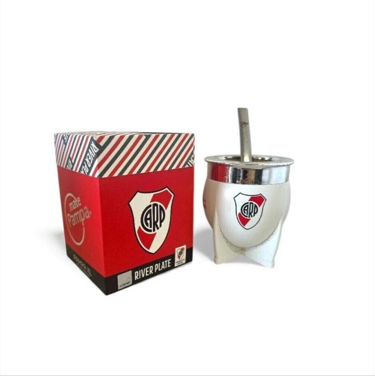Mate Pampa XL River Plate Blanco