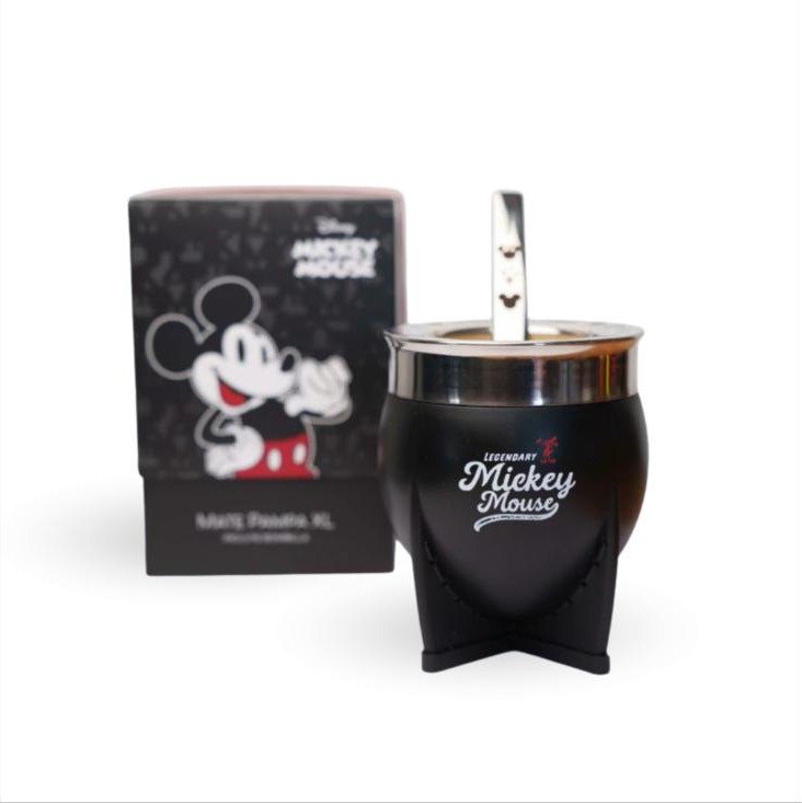 Mate Pampa XL con Bombilla Lc Mickey Negro