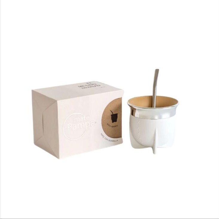 Mate Pampa Tradicional Blanco Ba