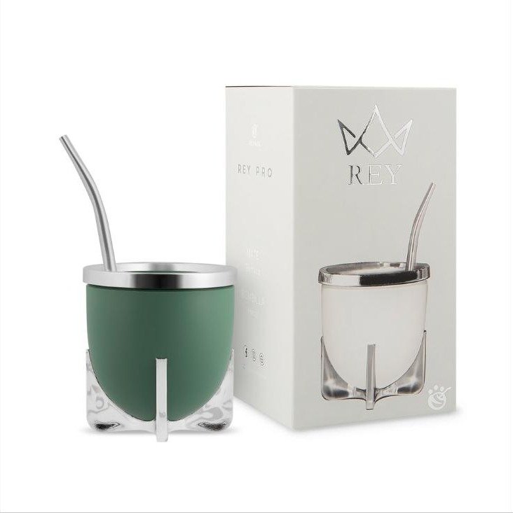 Mate Rey Pro (verde y Plata)