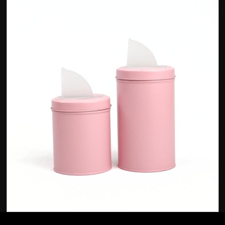 Par de Latas Pintadas 83mm Rosa