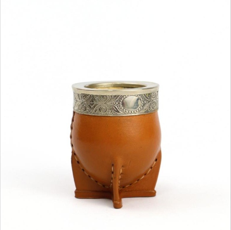 Mate Imperial Cincelado Alpaca Calabaza Suela Ch