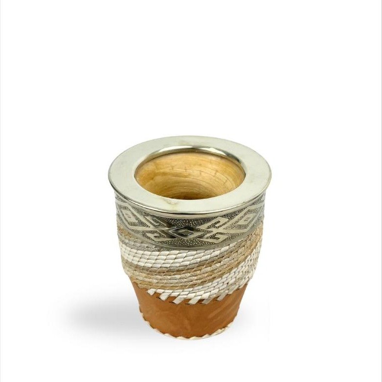 Mate Imperial Trenzado Liso Alpaca Calabaza (rt)